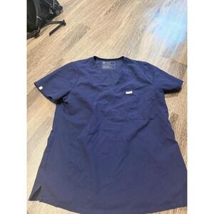 FIGS Technical Collection Navy Blue V-Neck Scrub Top Mens Size Medium PO 1670